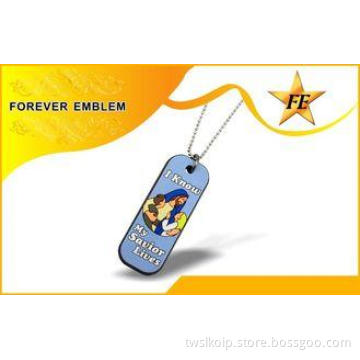 Metal Military Personalized Dog Tag With Silencer And Ball